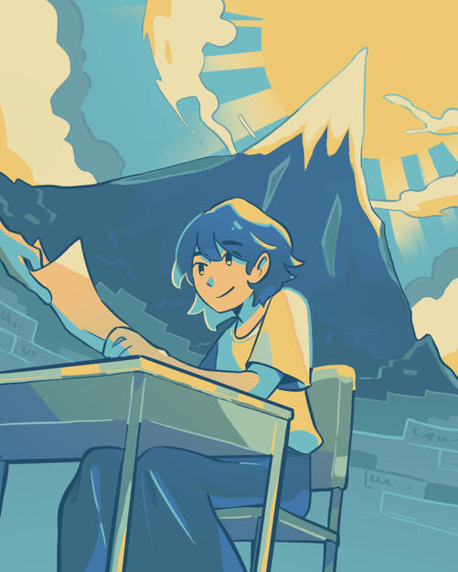 3 page narrative project based around a story from the facebook page "Humans of New York"